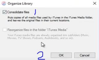 transfer itunes library using flash drive step-2